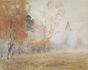 Levitan, Isaak Fog Autumn Spain oil painting artist